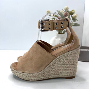 Rag & Bone Anteros Espadrille Wedge Suede Heeled Sandal Buckle Women's EU 39/9